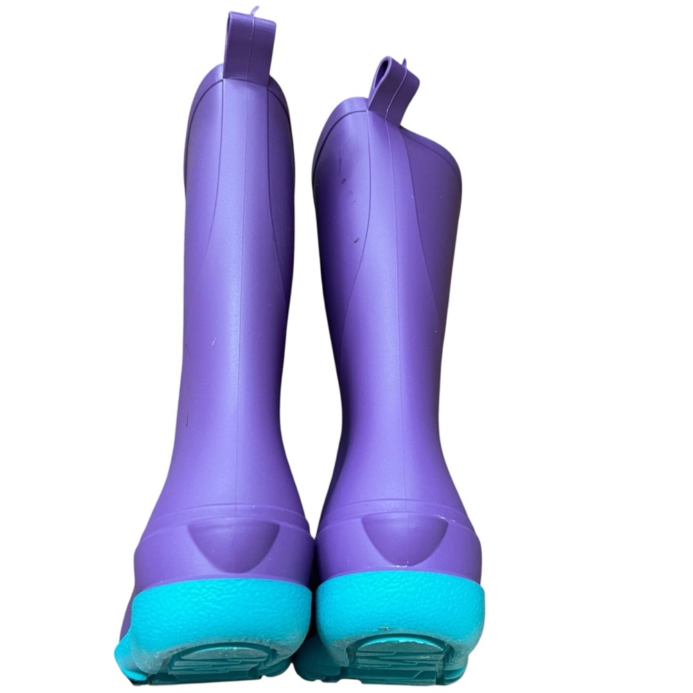 Cat & Jack Girls Purple Rain Boots Size 1 - Picture 10 of 13